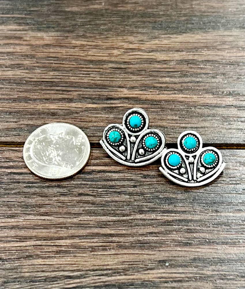 723772, Turquoise Stud Earrings