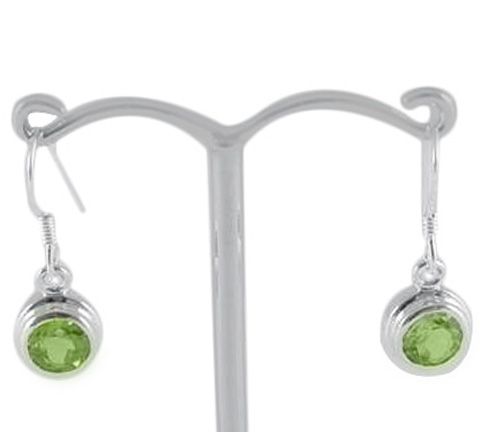 Silver & Peridot Earrings