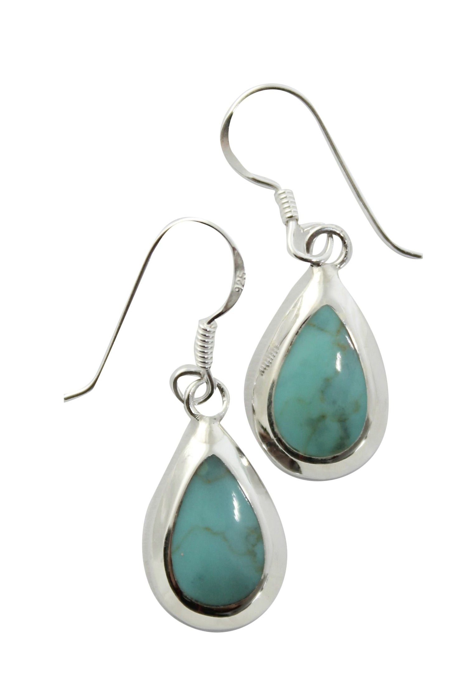 Silver & Turquoise Drop Earring