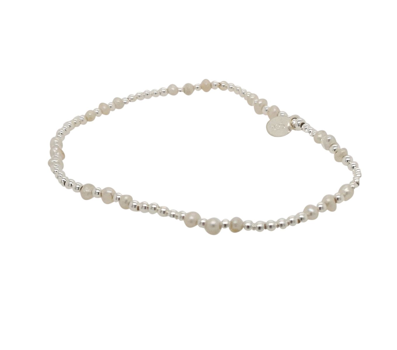 Silver & Pearl Bracelet