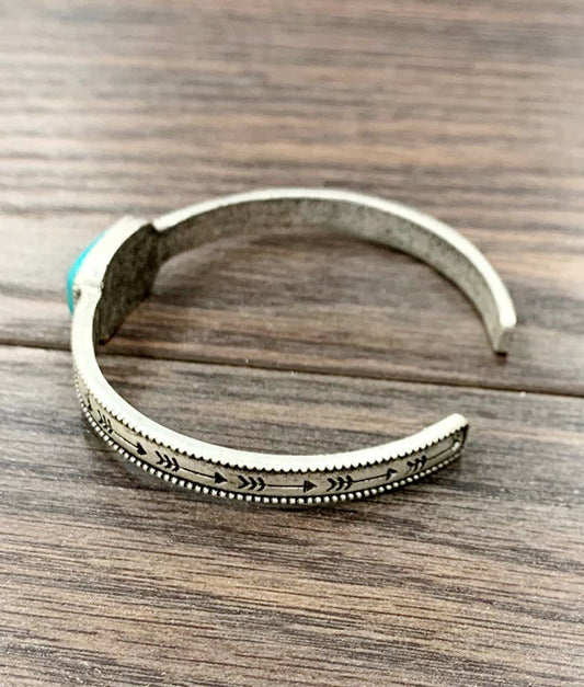 711103, Turquoise Cuff Bracelet
