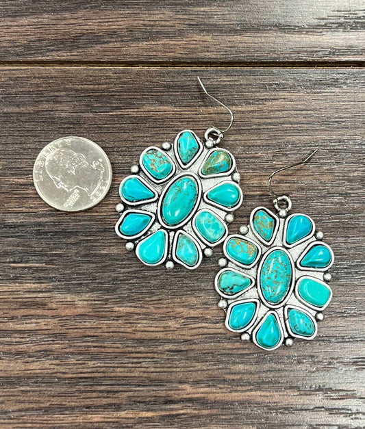 720252, Navajo Turquoise Earrings