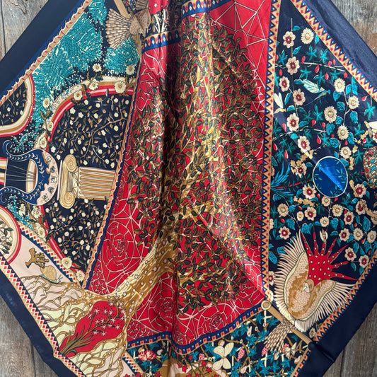 35X35" Multi Patterned Wild Rag / Scarf WR1011