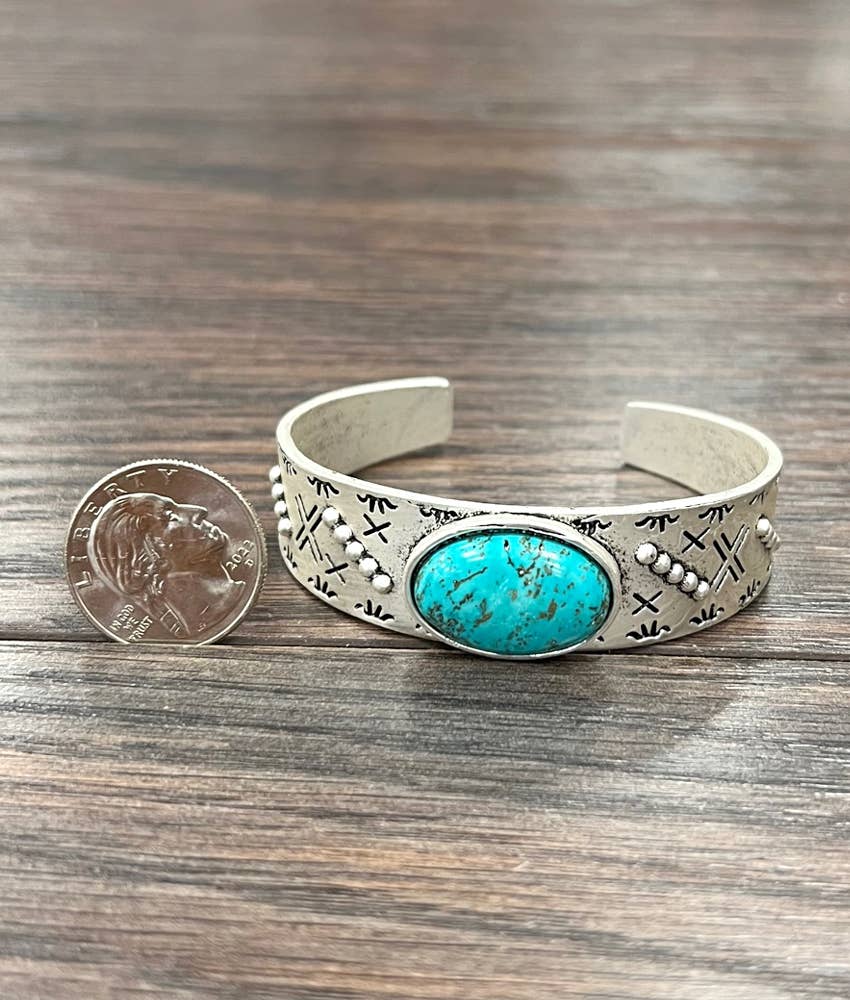 711280, Turquoise Cuff Bracelet