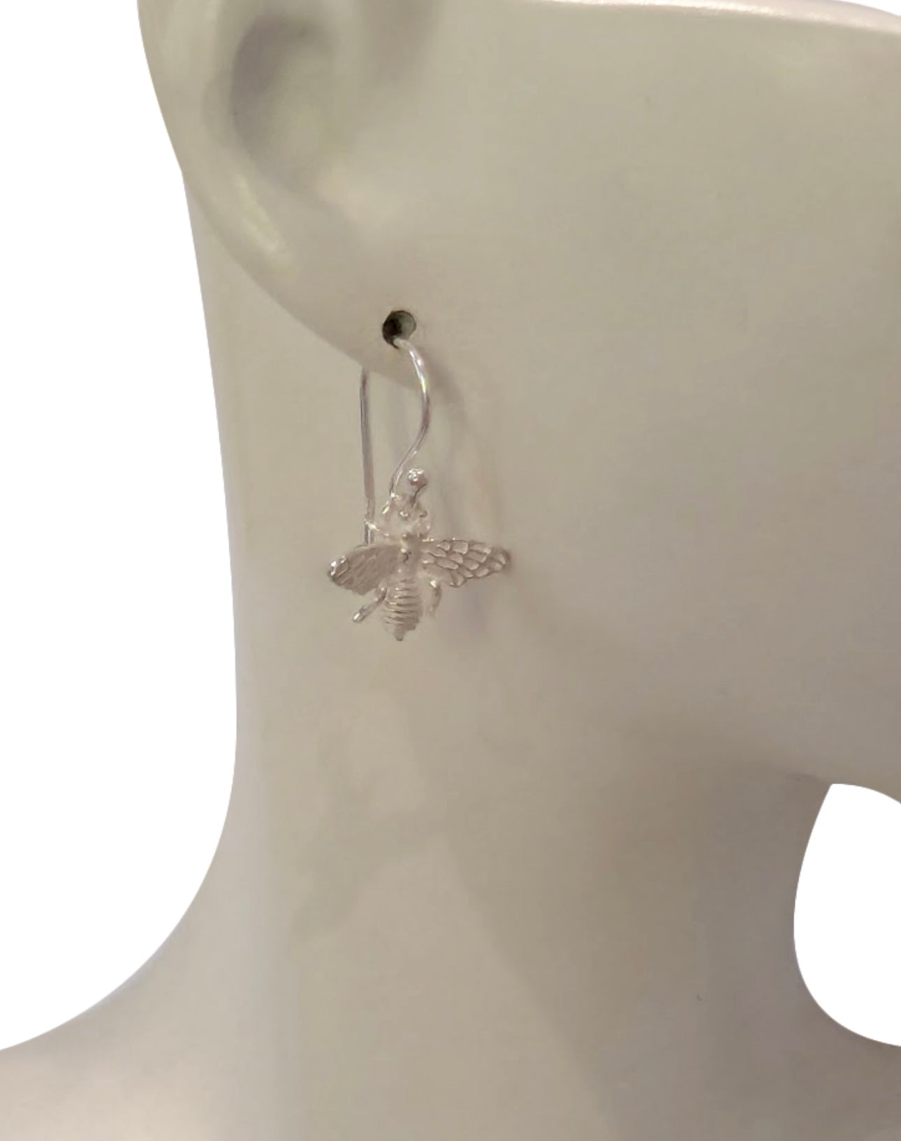 Sterling Silver & Bee Earrings