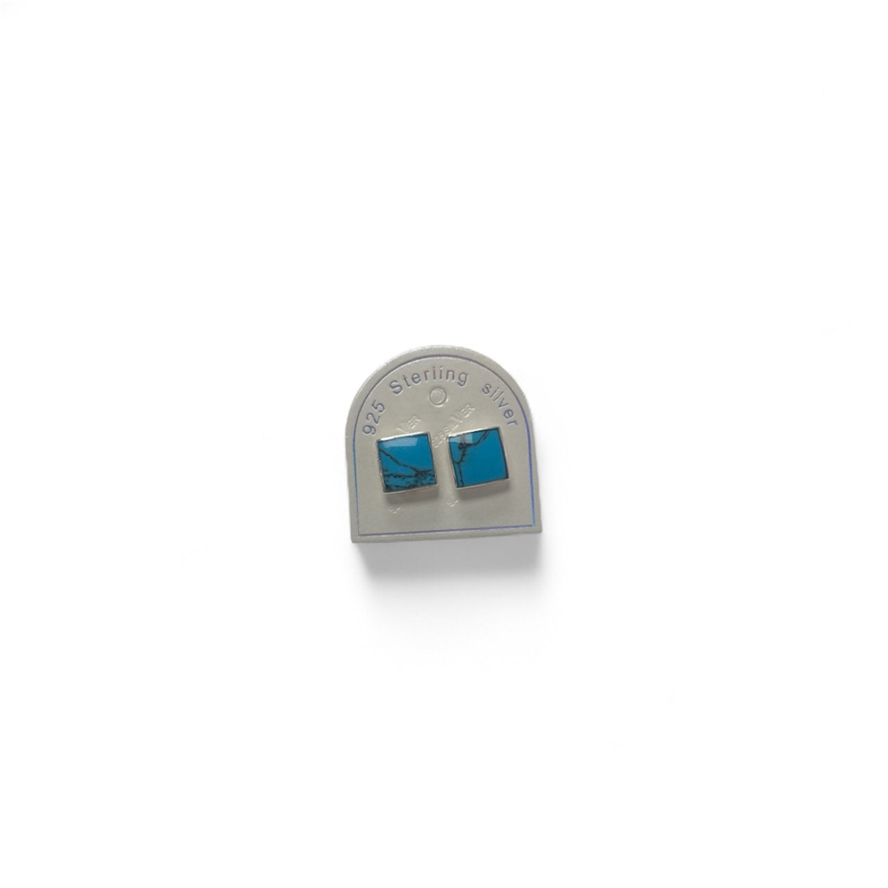 Signature Silver & Turquoise Square Studs