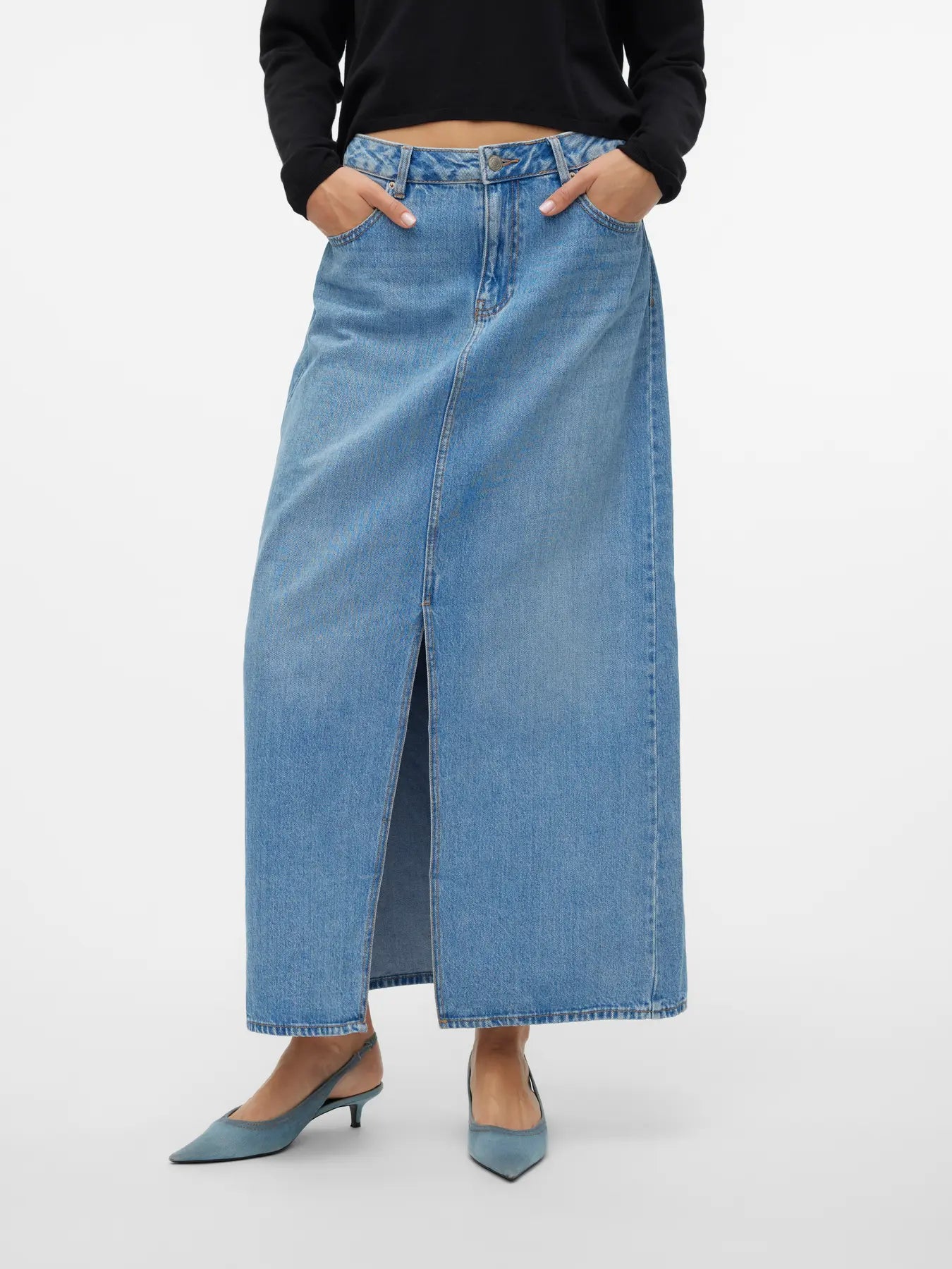 Hart - Long Denim Skirt