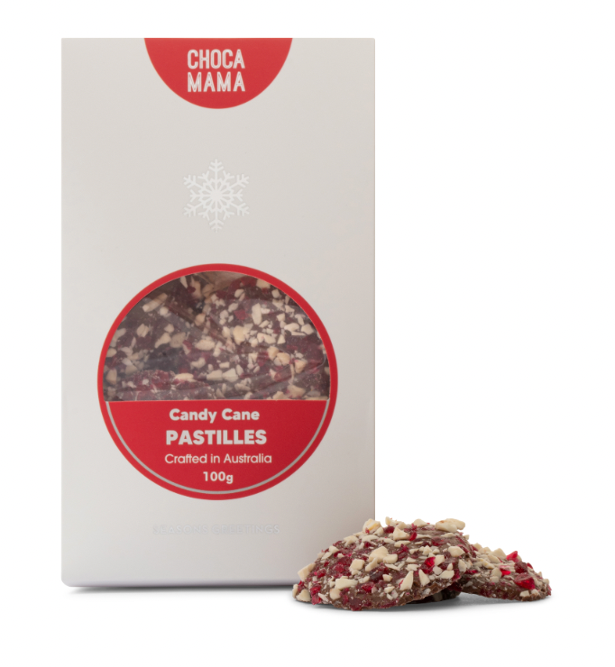 Chocamama Milk Chocolate Candy Cane Pastilles 100g