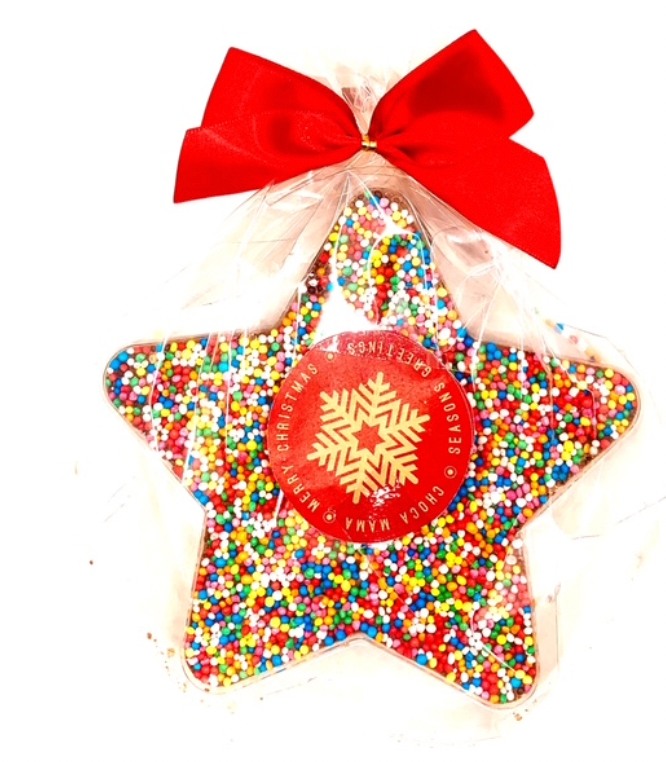 Chocamama Milk Chocolate Christmas Freckled Star 100g