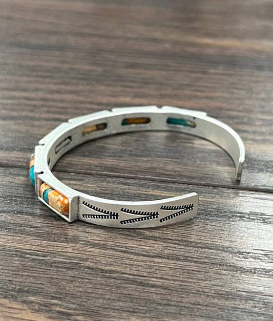 711387, Bar Gemstone Cuff Bracelet