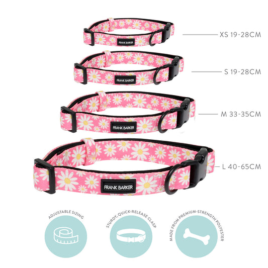 Pink Daisies Collar - L