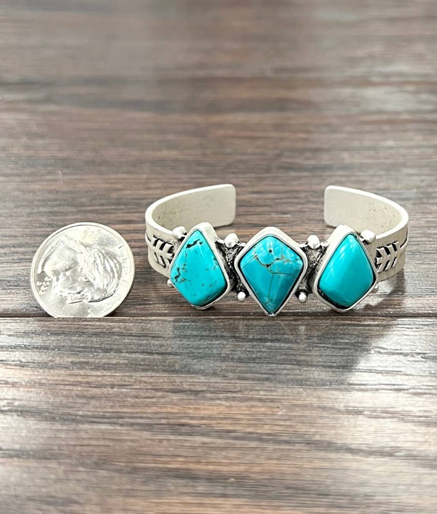 711283, Turquoise Cuff Bracelet