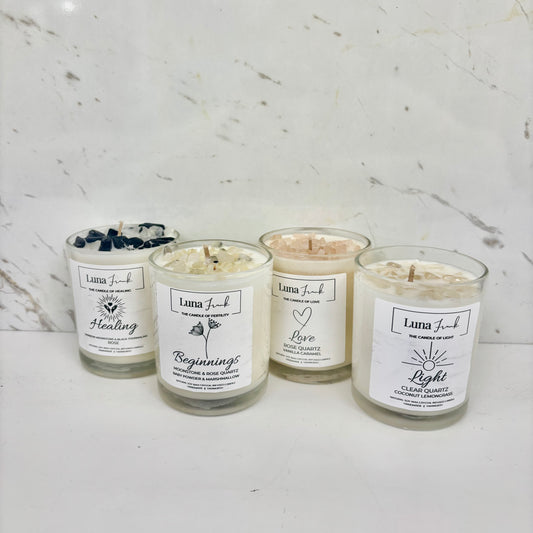 New Beginning - Crystal Candle Gift Pack