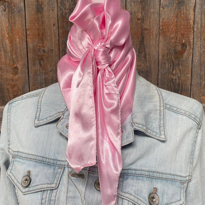 35X35" Solid Pink Wild Rag / Scarf WRS27
