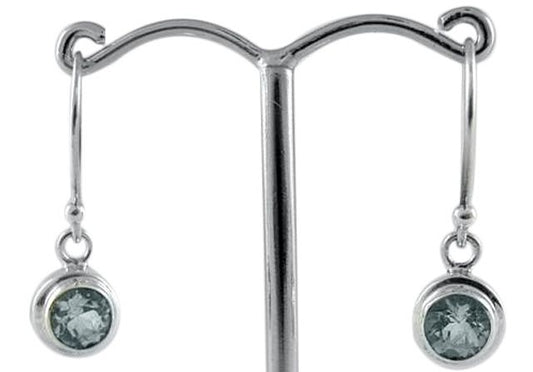 Silver & Blue Topaz Earrings