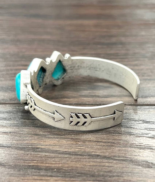 711283, Turquoise Cuff Bracelet