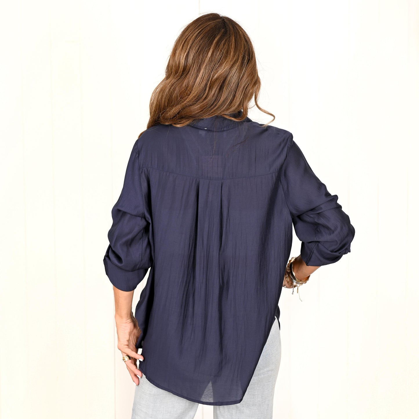 Isabelle - Navy Top