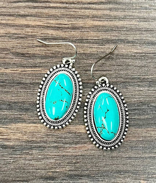 720238, Turquoise Earrings