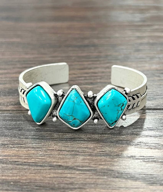 711283, Turquoise Cuff Bracelet