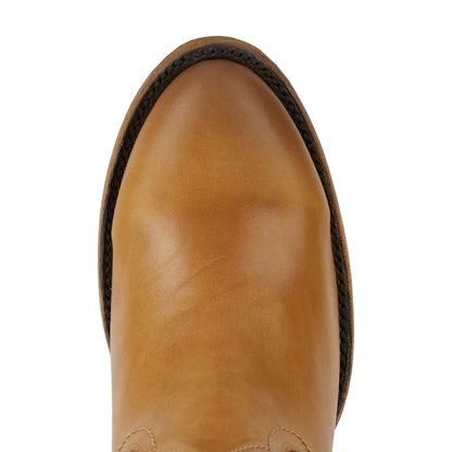 Plain Jane Boot - Saddle