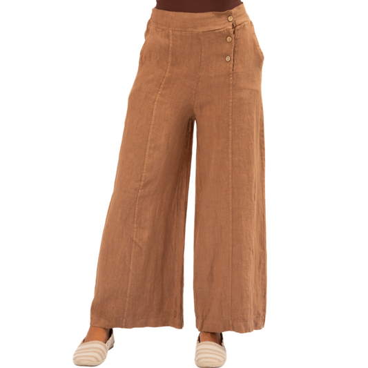 Italian Linen Pants - Macchiato