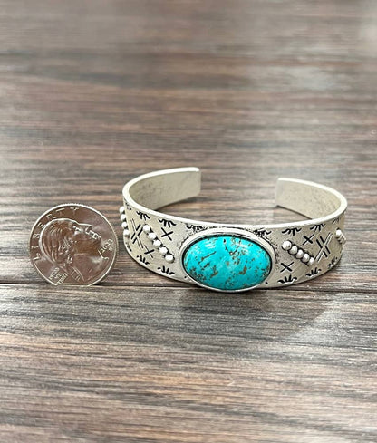 711280, Turquoise Cuff Bracelet
