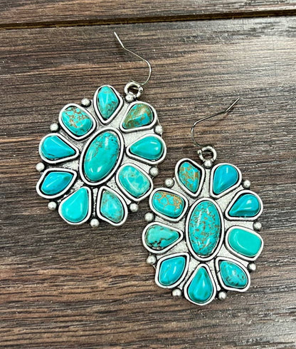 720252, Navajo Turquoise Earrings