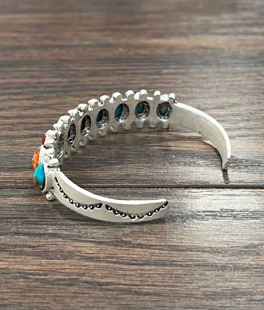 711388, Gemstone Cuff Bracelet