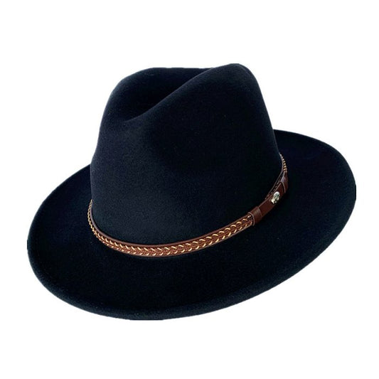 100% Australian Wool Felt Fedora Hat