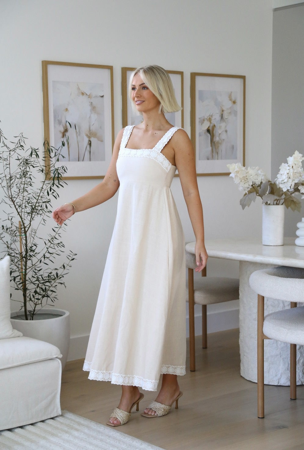 Taylor - Oat Maxi Dress