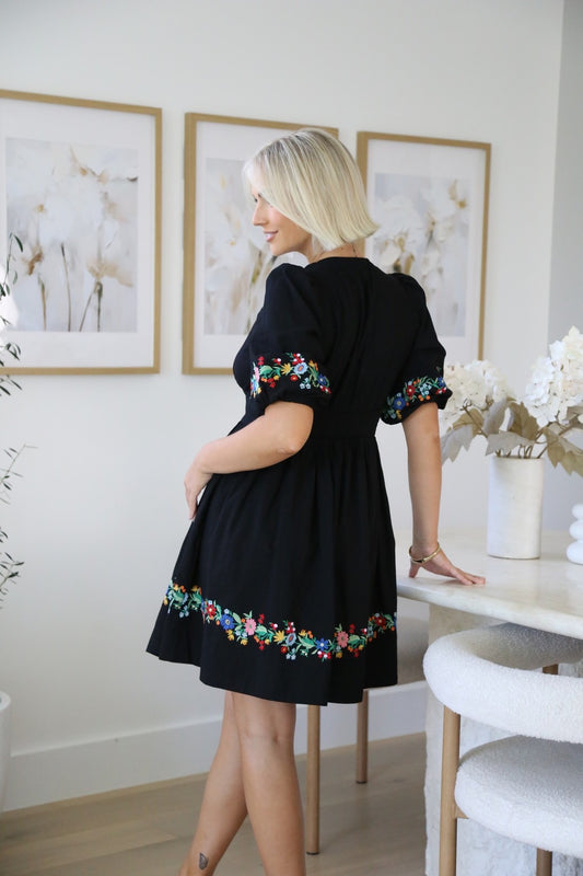 Katie - Black Mini Dress