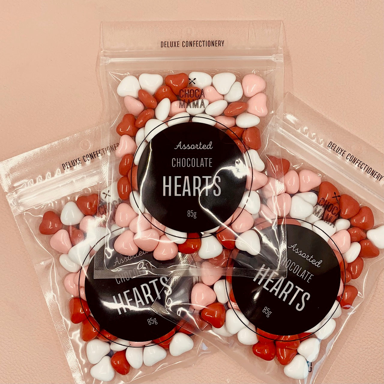 Chocolate Pink Hearts