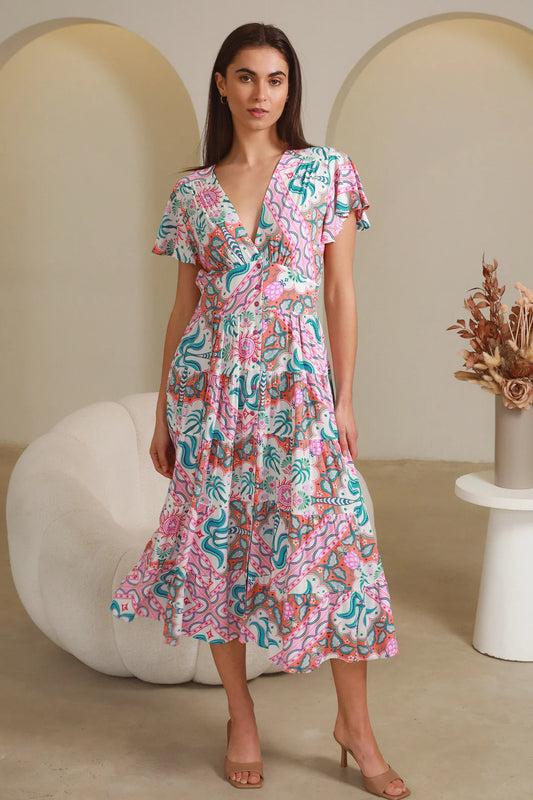 Luca Pink - Midi Dress
