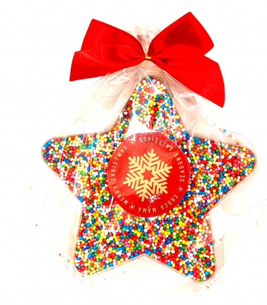Chocamama Milk Chocolate Christmas Freckled Star 100g