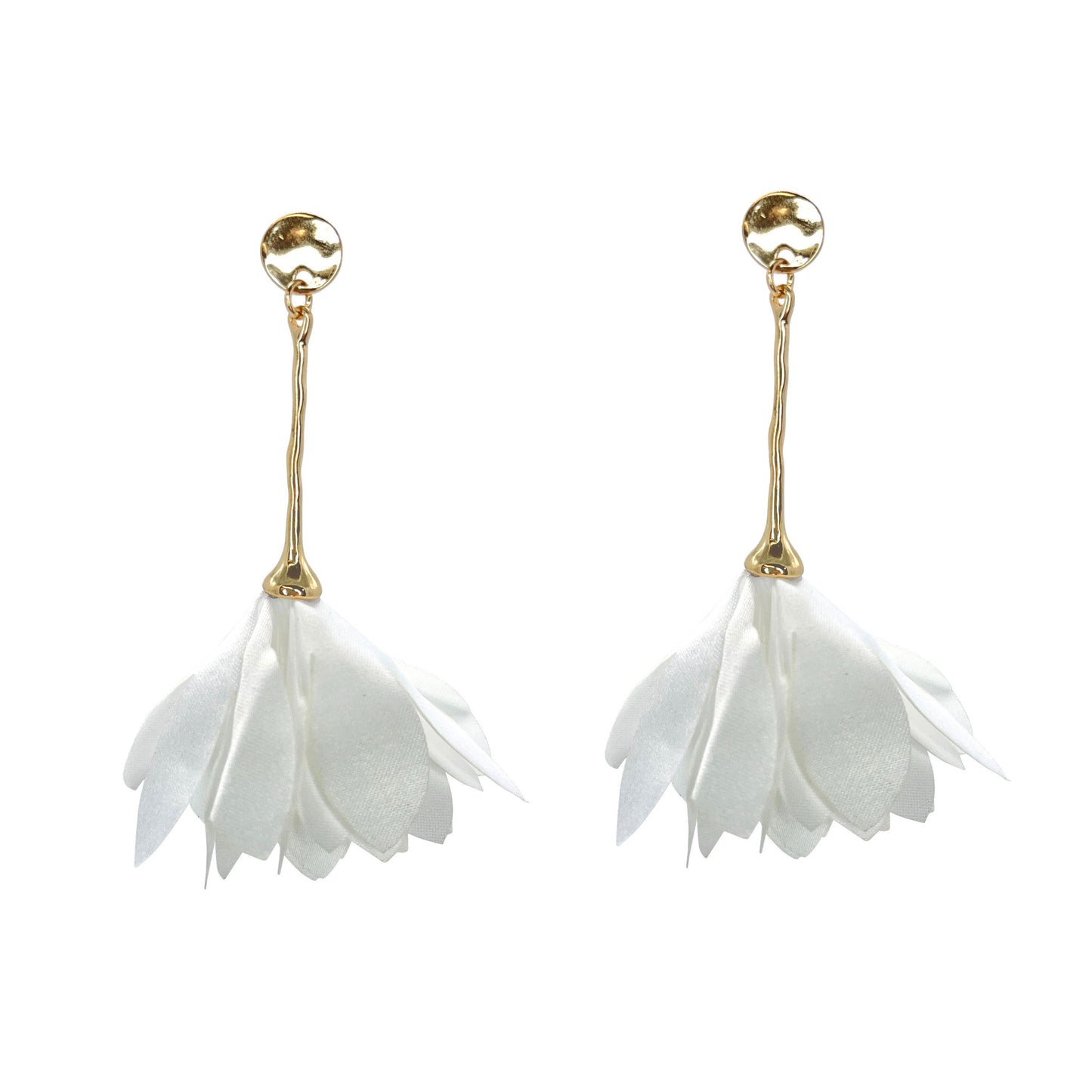 Flower Earring - White