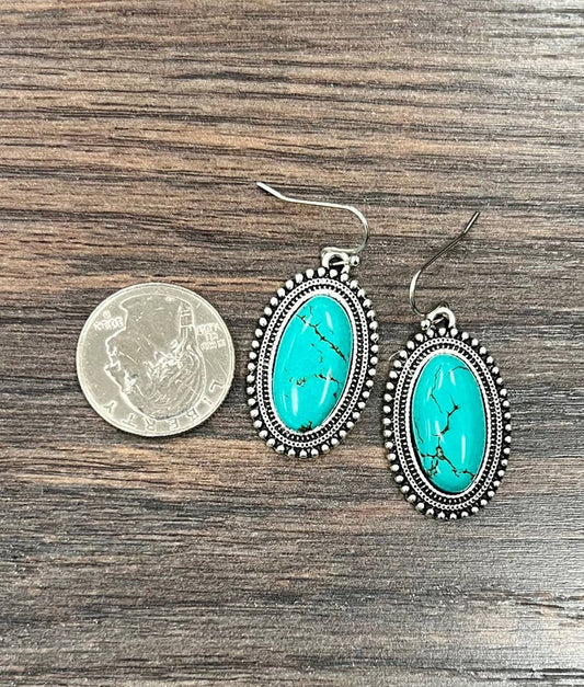 720238, Turquoise Earrings