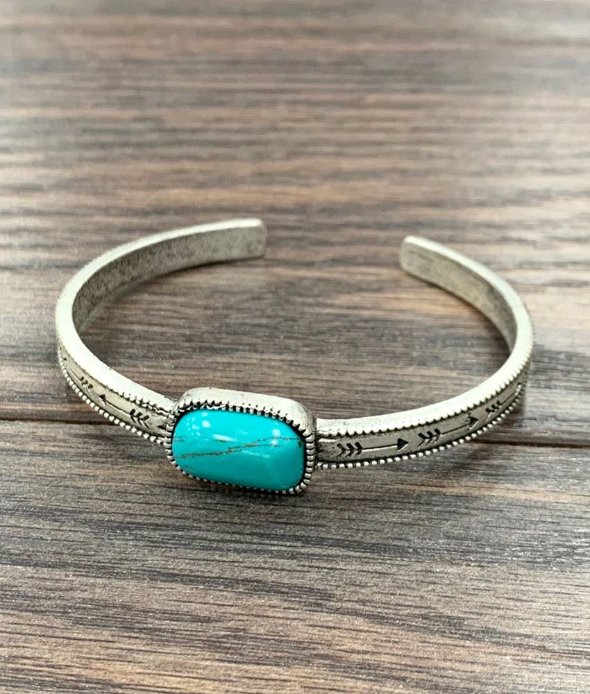 711103, Turquoise Cuff Bracelet