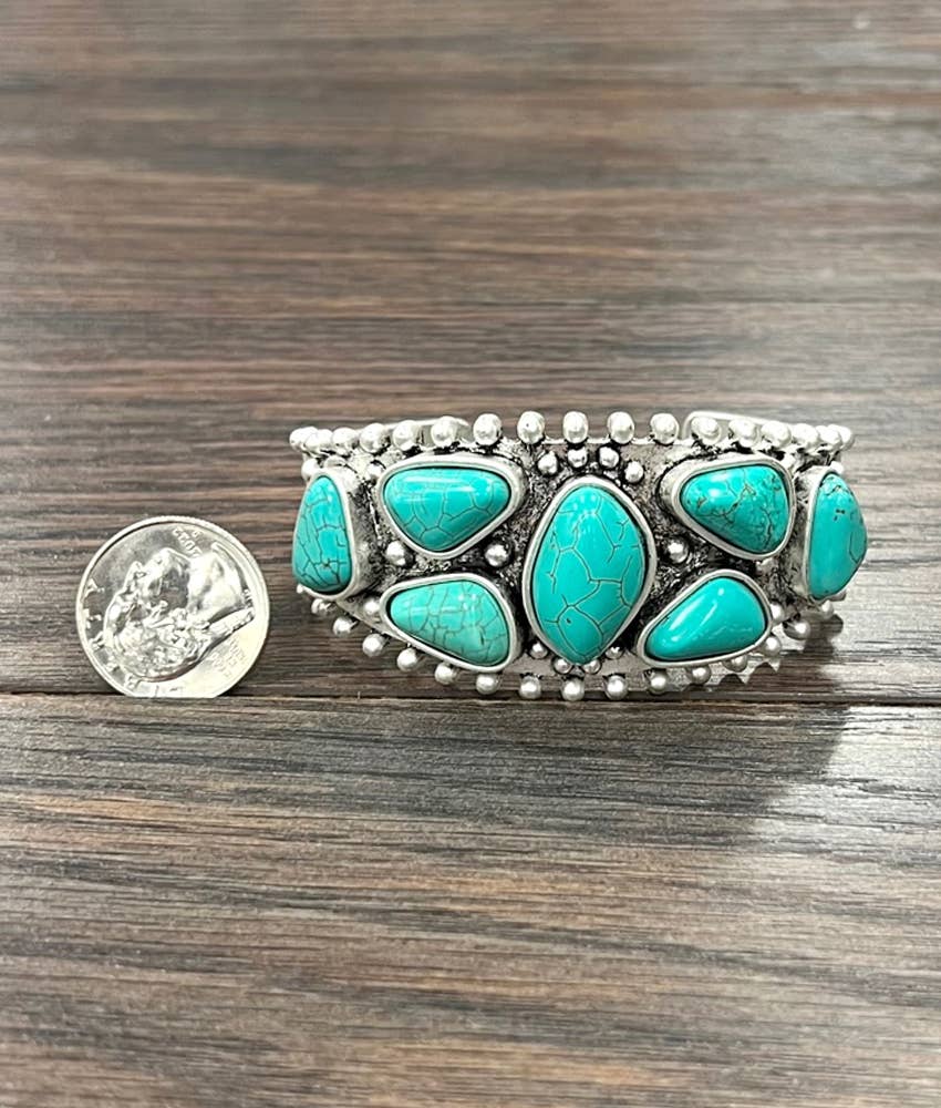 711325, Turquoise Cuff Bracelet