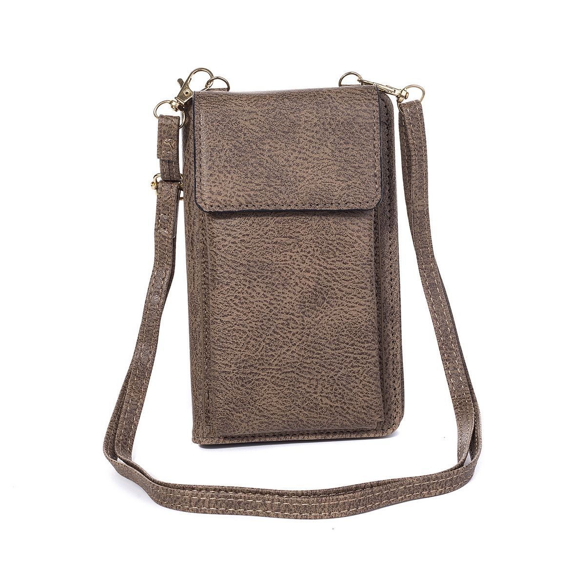 Wallet Crossbody - Brown