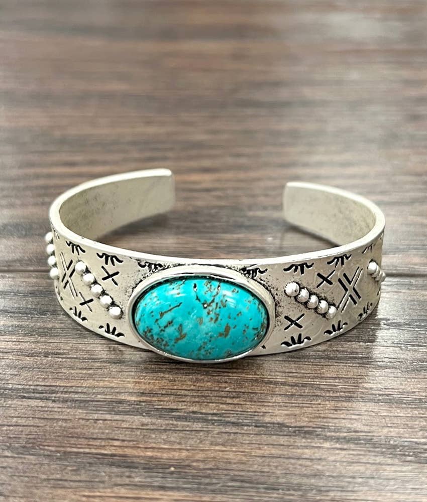 711280, Turquoise Cuff Bracelet