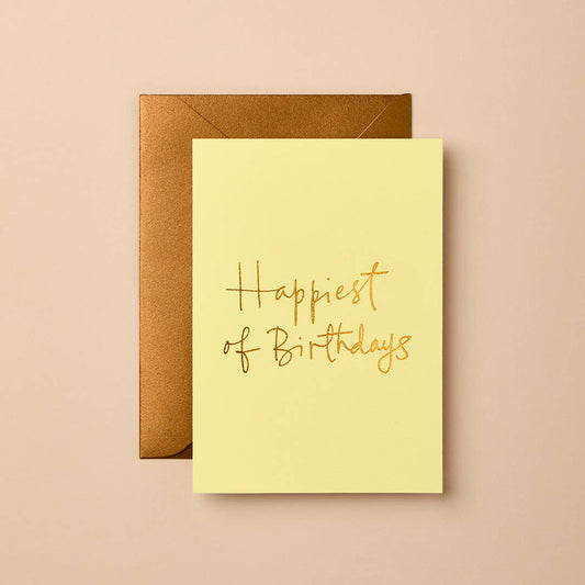 Happiest of Birthdays (Lemon) Greeting Card