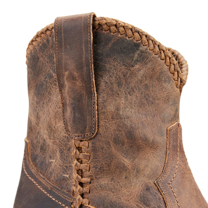 LANE BOOT - PLAIN JANE SHORTIE BROWN