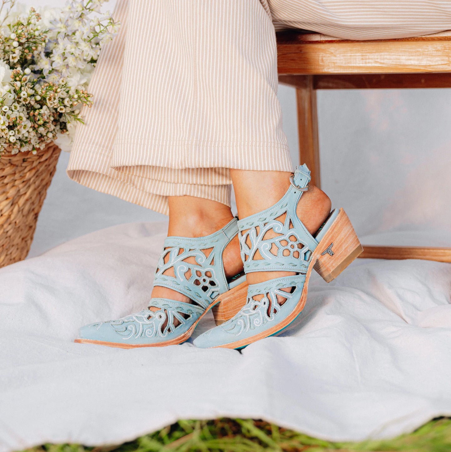Robin Cut Out Slingback Mules